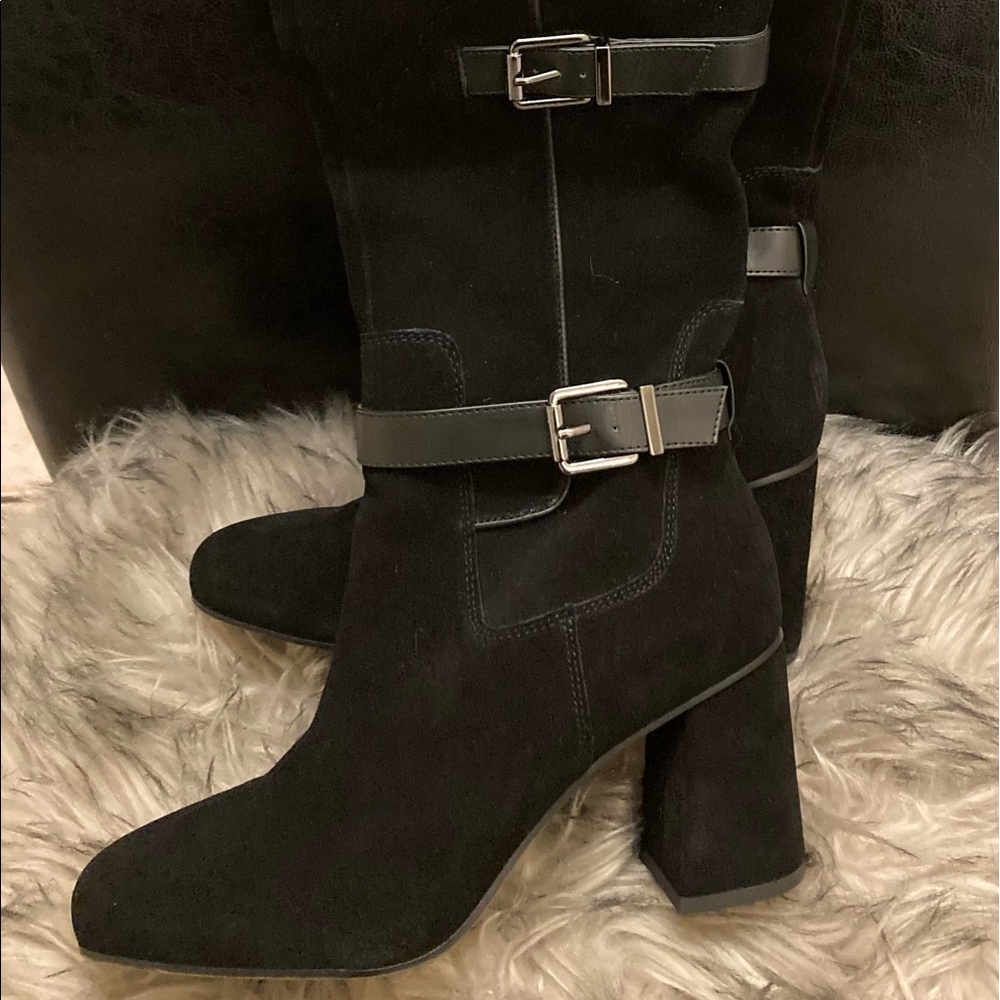 Suede Knee High Boots